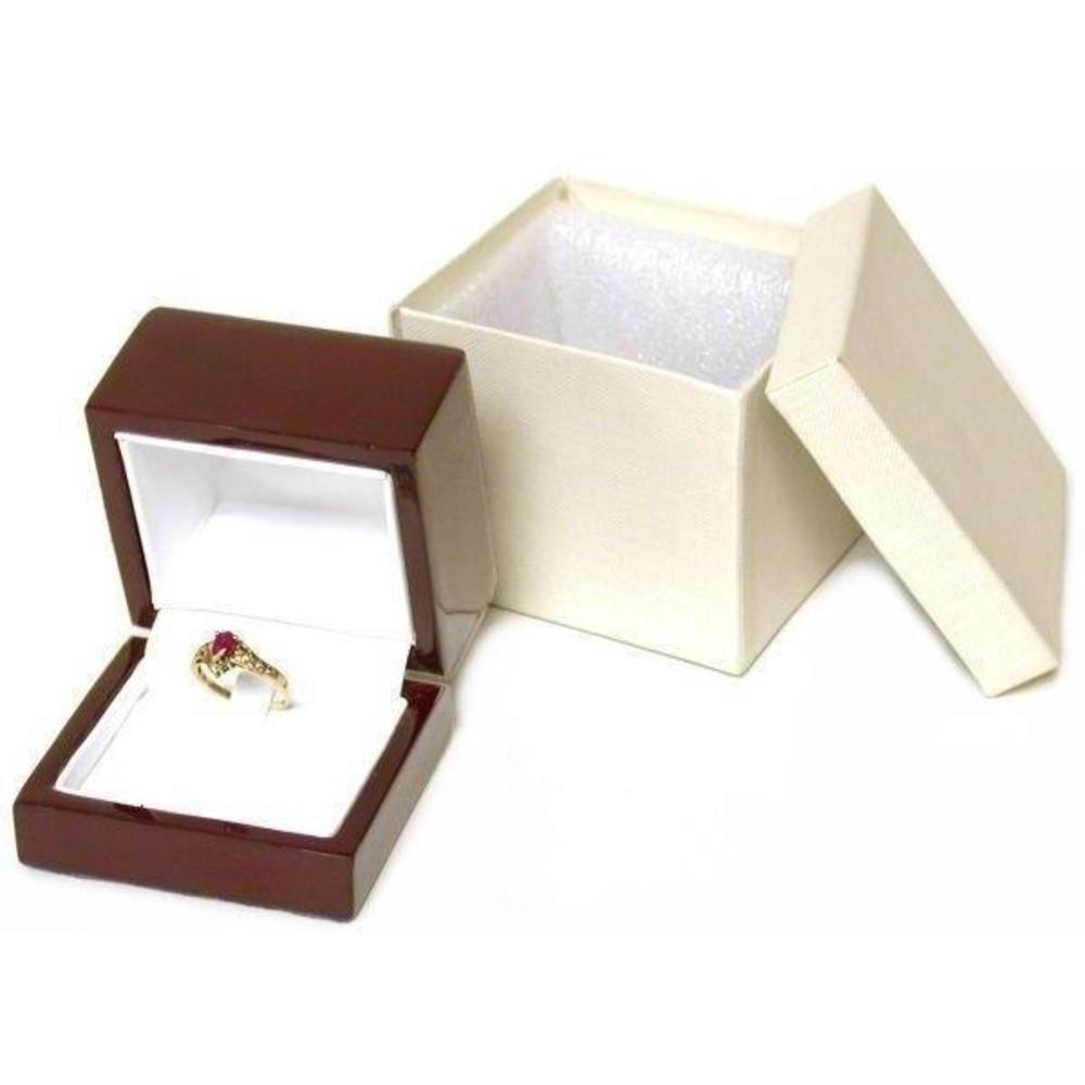 Rosewood Pocket Gift Display Solitaire Setting Unit