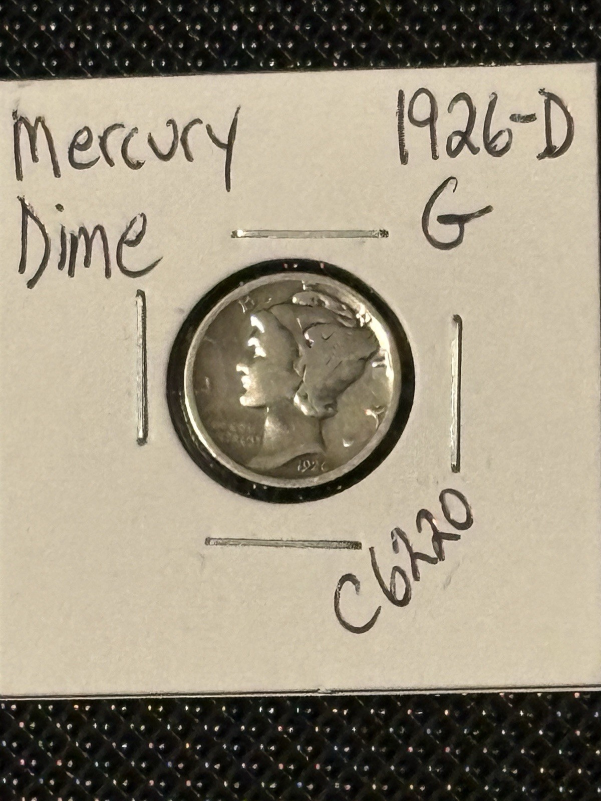1926-D Mercury Dime Polished Clean