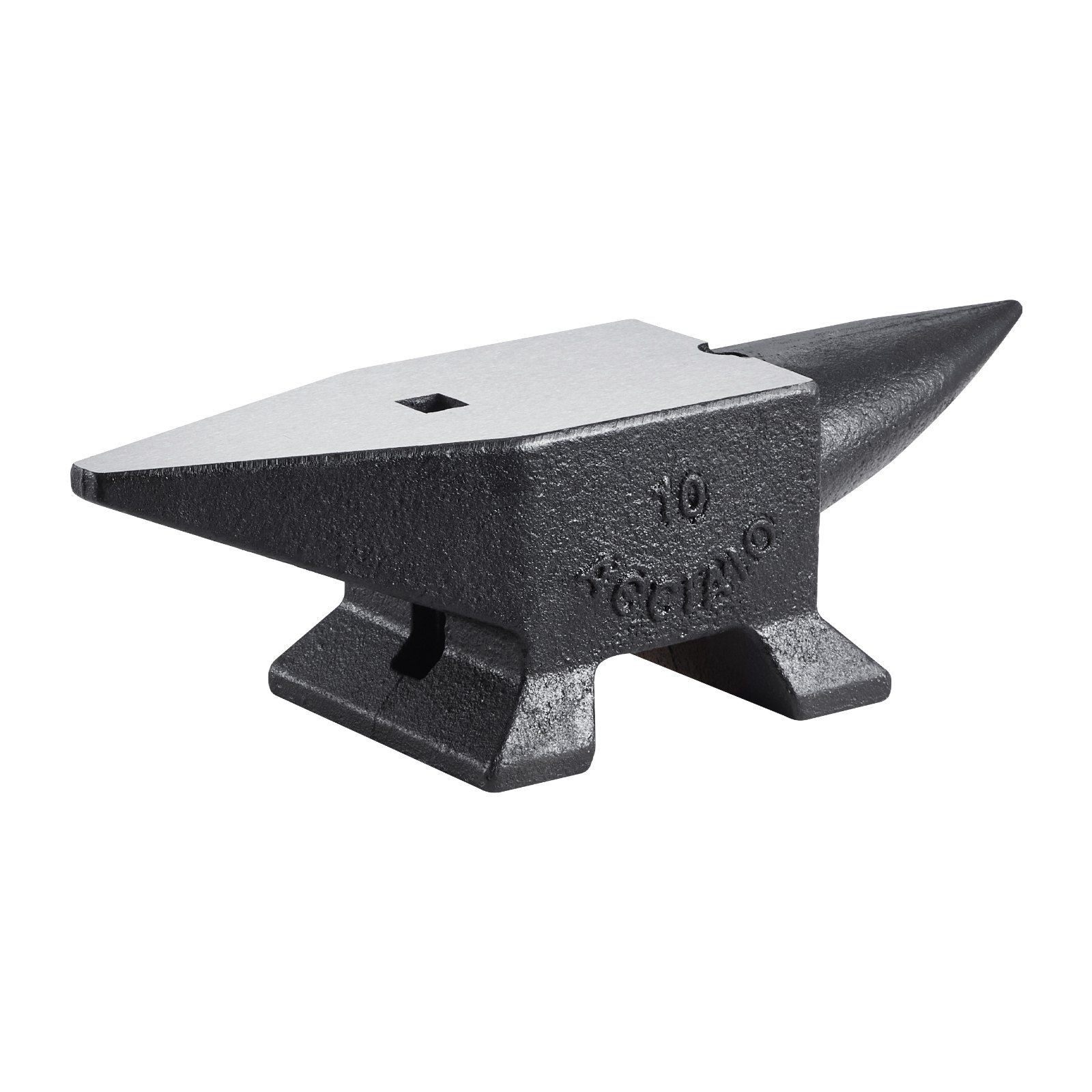 22lb Quenched Cast Steel Anvil 55HRC Large Work Surface Dual Horn Design