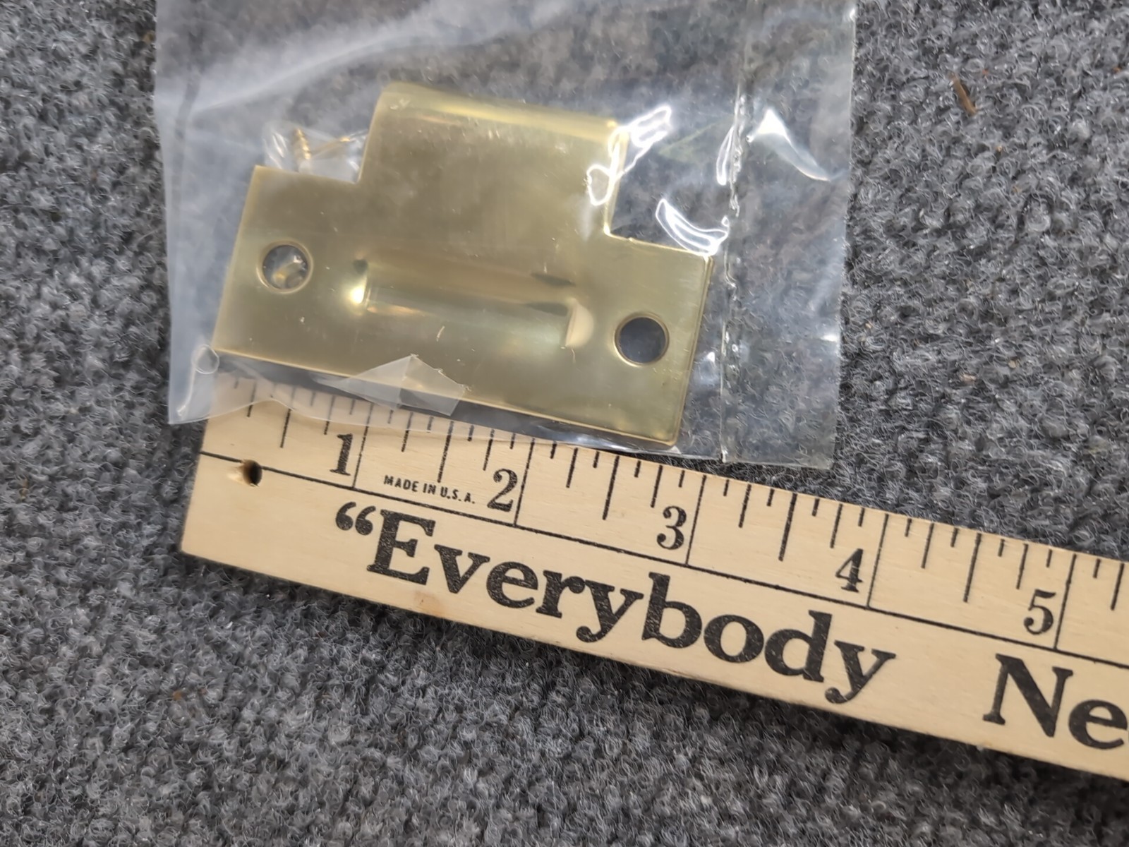 NEW Baldwin Adjustable Roller Catch 0440-030 Polished Brass W/ Hardware