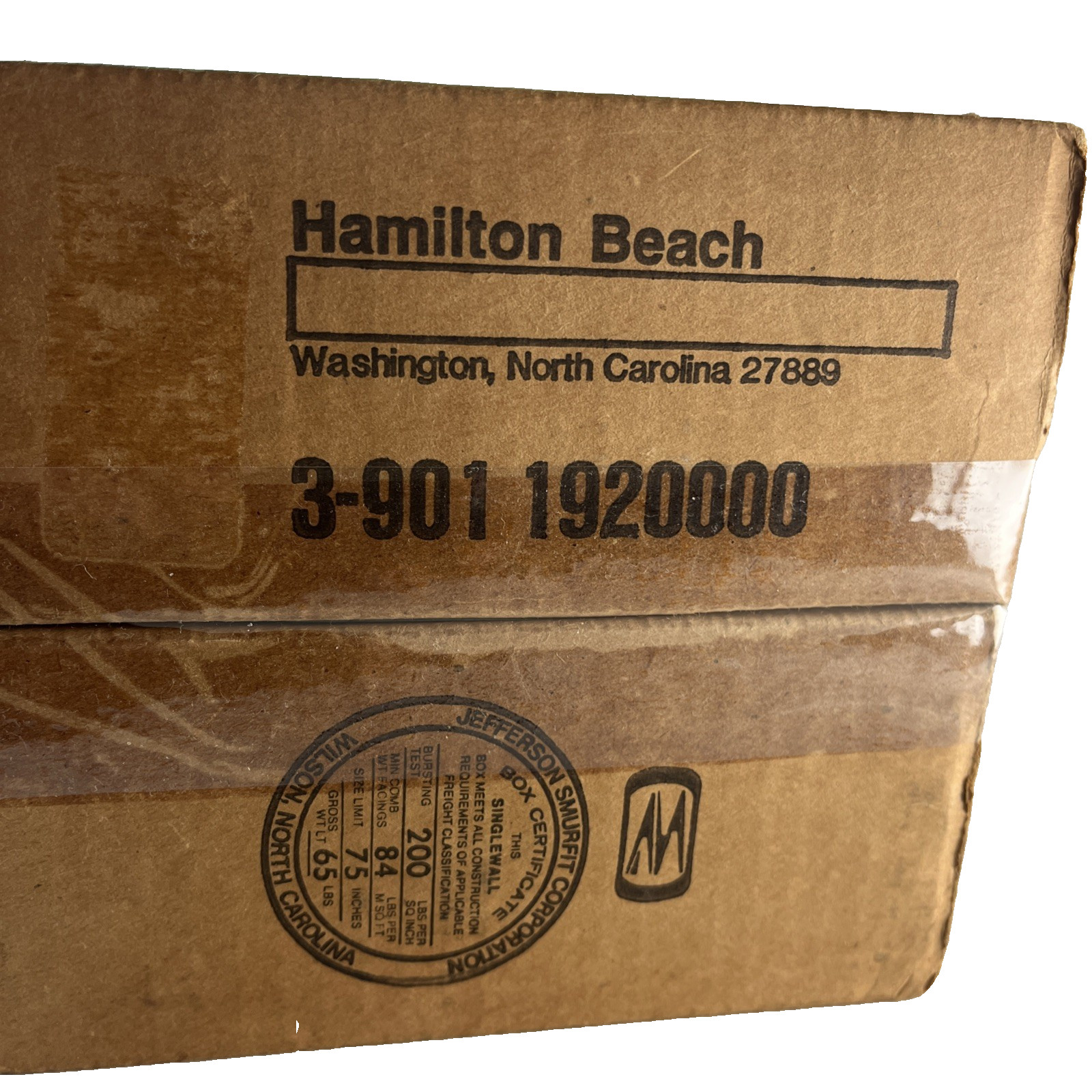 Hamilton Beach model 192 44oz Clear Shatterproof Plastic Blender Container NOS