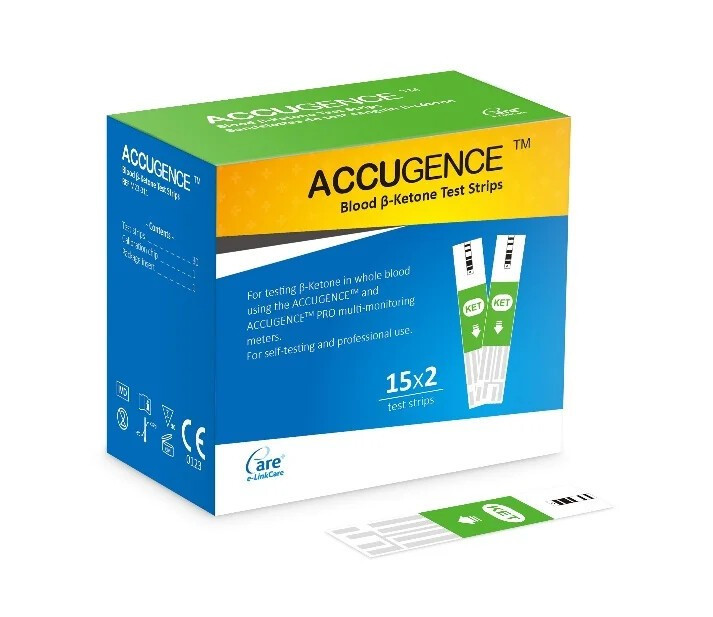5 Second 3in1 Home Blood Ketone Tester Blood Glucose Meter Uric Acid Test xfd