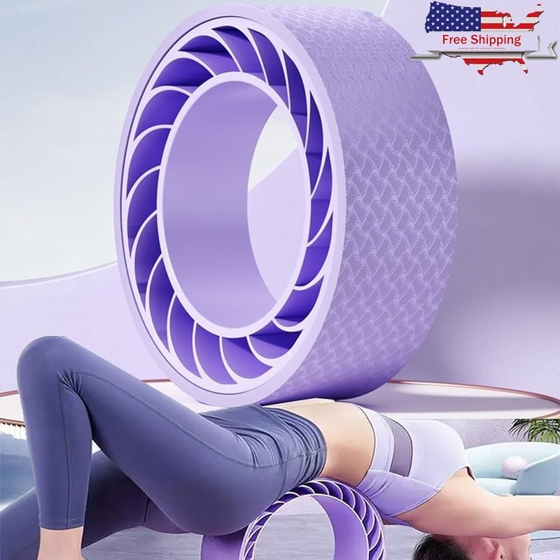 High Density Foam Roller Deep Tissue Massage Muscle Relief Body Therapy Purple