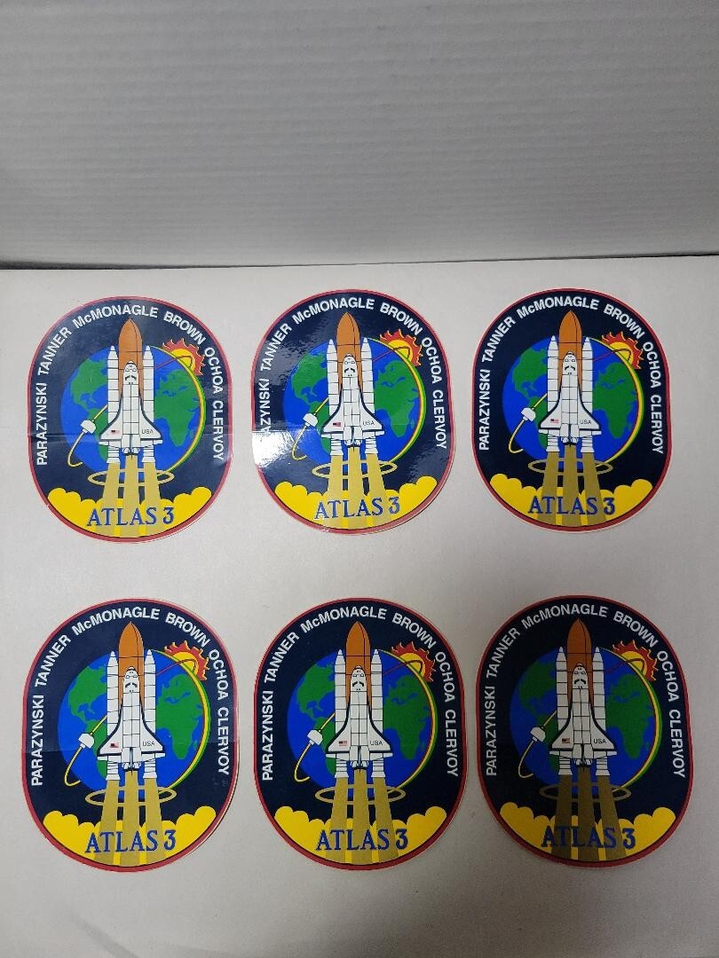 STS-66 Space Shuttle Atlantis Decal NASA STS 66 Mission Crew ATLAS-3 USA (6)