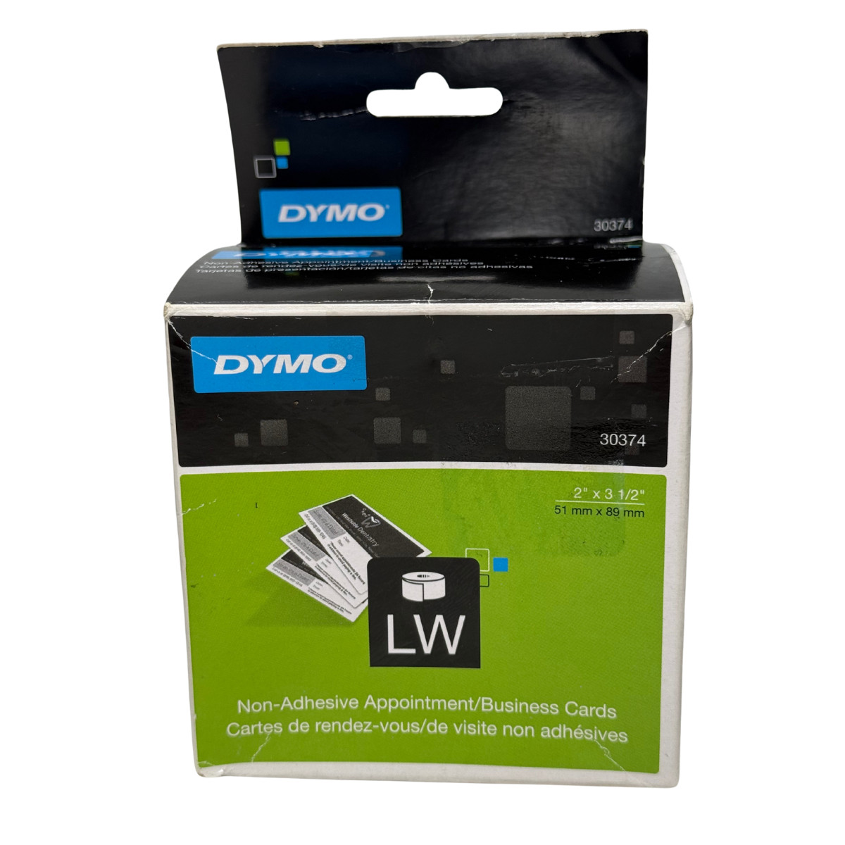 DYMO LabelWriter Business/Appointment Cards 2 x 3 1/2 White 300 Labels/Roll