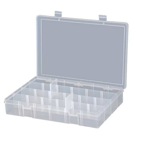 Compartment Box with 24 compartments, Plastic, 2-5/16" H x 13-1/8 in W