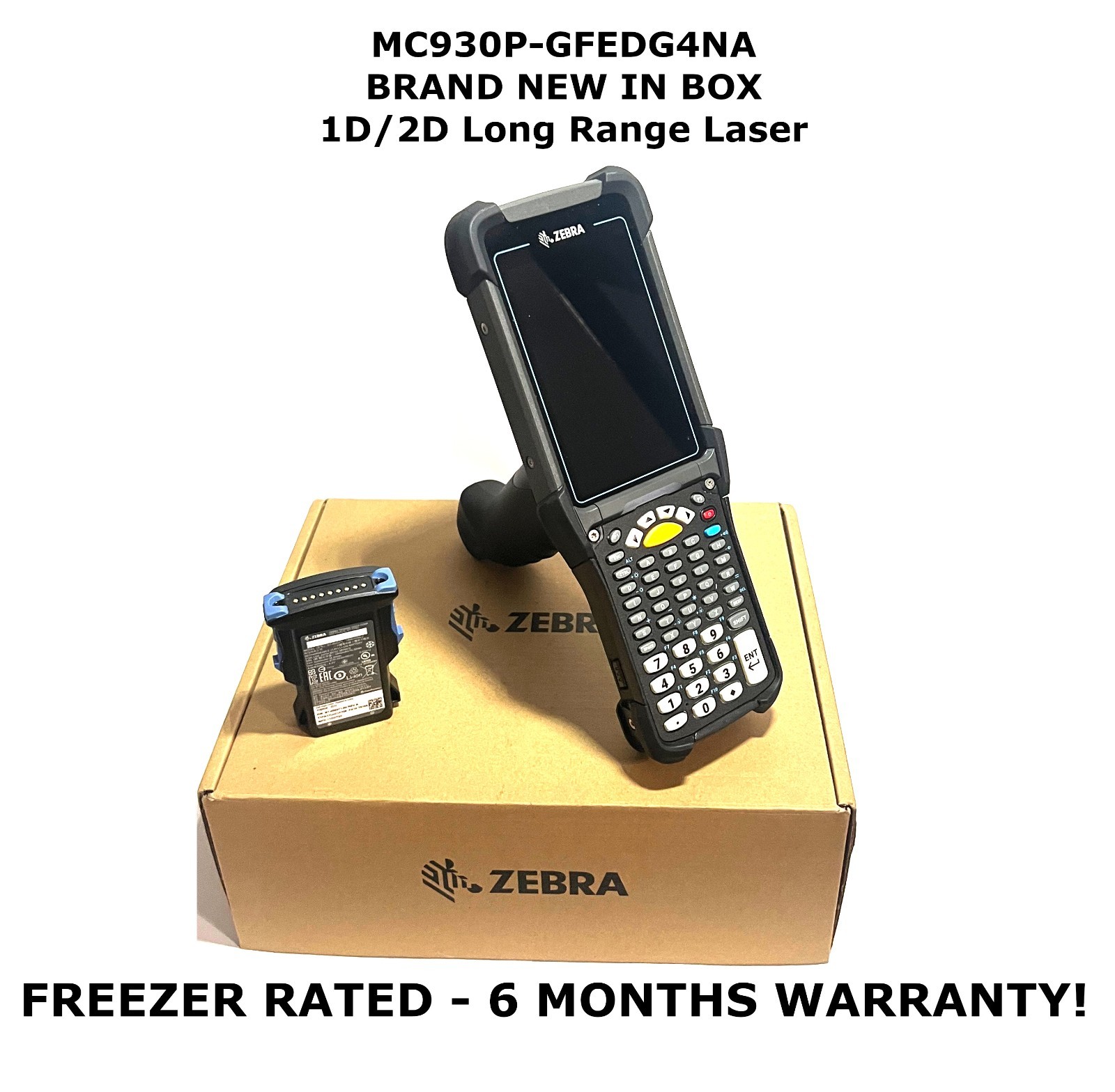 🔥 NEW Zebra MC930P-GFEDG4NA FREEZER RATED 1D/2D Long Range Barcode Scanner 🔥