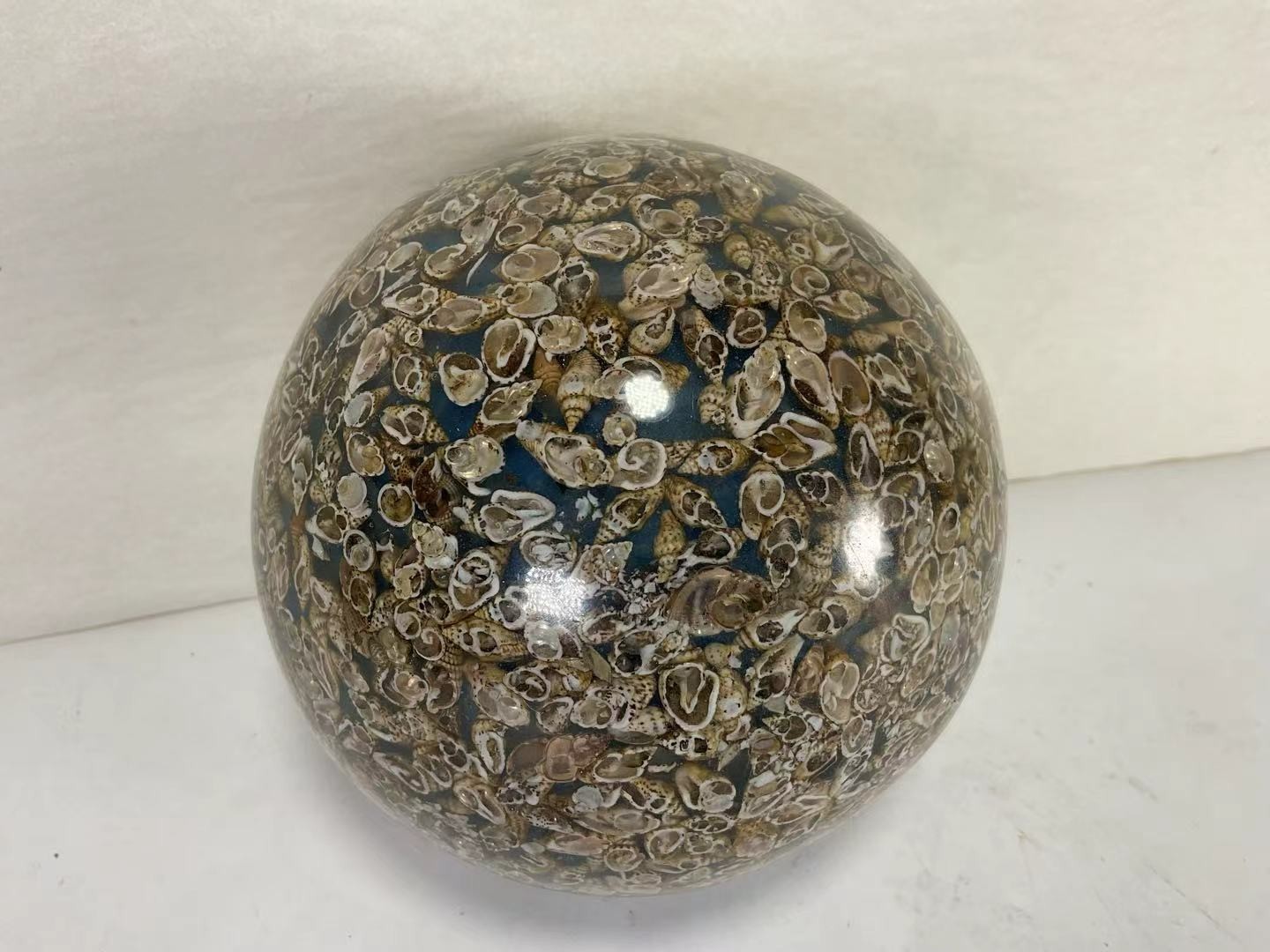 AAA88 Globe Sphere Small Seashell Beach Home Art Decoration Object
