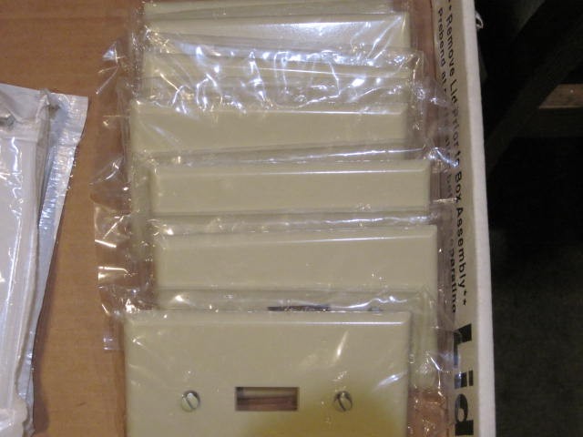 13 Random Switch Plate & Blank Covers - White Almond/ Gray / Electrical - Home