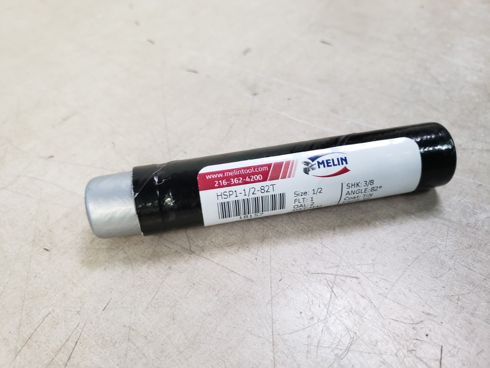 MELIN TOOL CO HSP1-1/2-82T Cobalt Countersink, 1F, 82 deg., 1/2