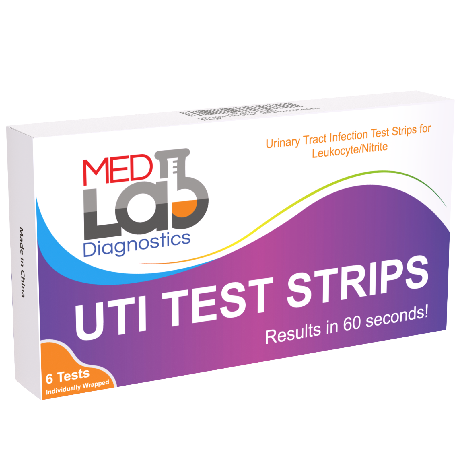 UTI Test Strips for Urinary Tract Infection(6 Individually Wrapped Tests)
