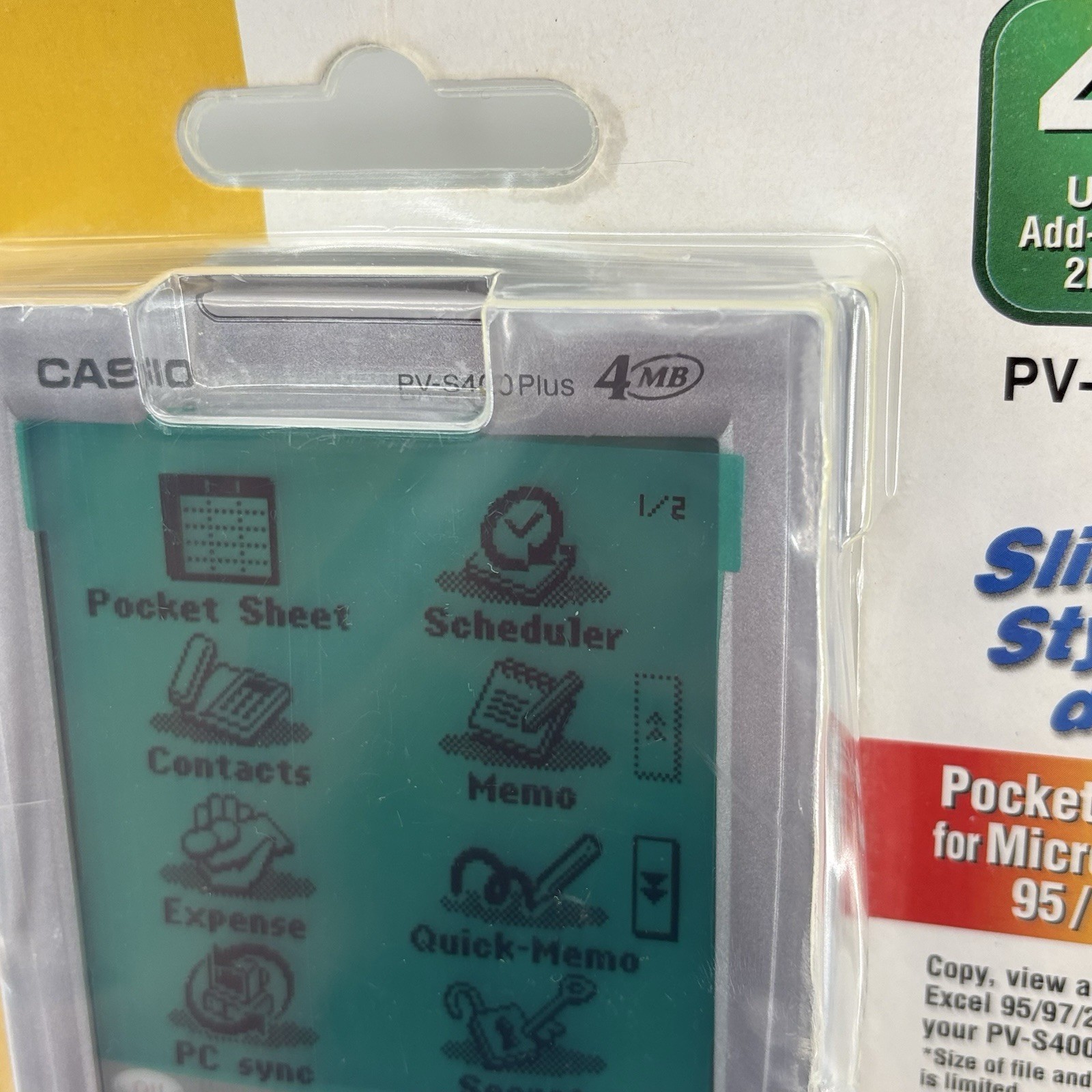 Casio Cassiopeia Pocket Viewer PV-S400 Plus 4mb Memory Pen-Touch Sealed Read Ds!