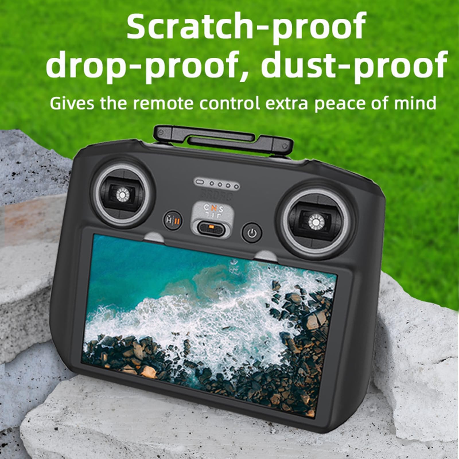 Controller Protective Silicone Case Cover+HD Screen Protector Films for DJI M...