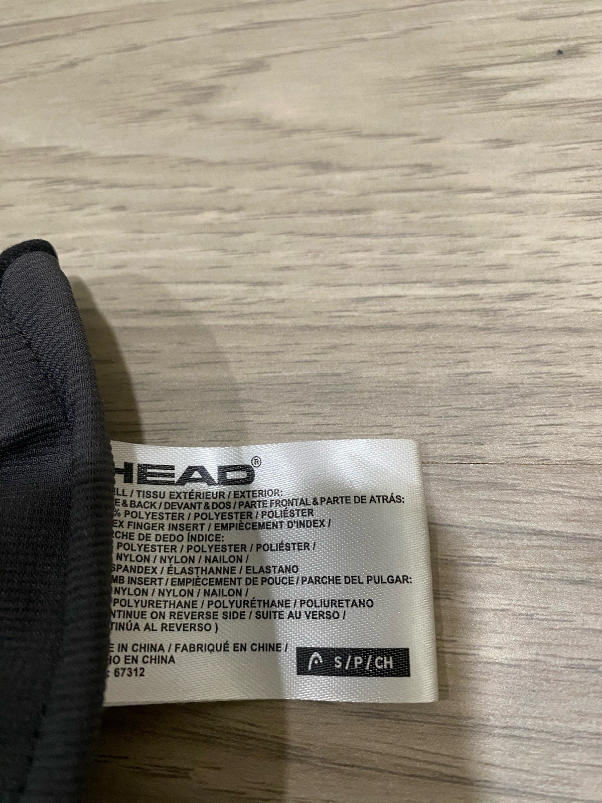 Gray & Black Head Sensatec Gloves Men’s Size S