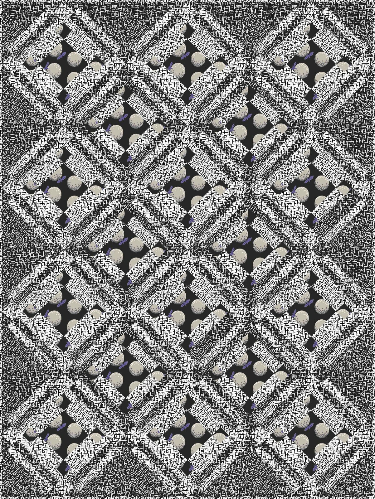 Quilt Pattern - Juxtaposition by Tammy Silvers 53.5" X 71" Pattern Only M416.26