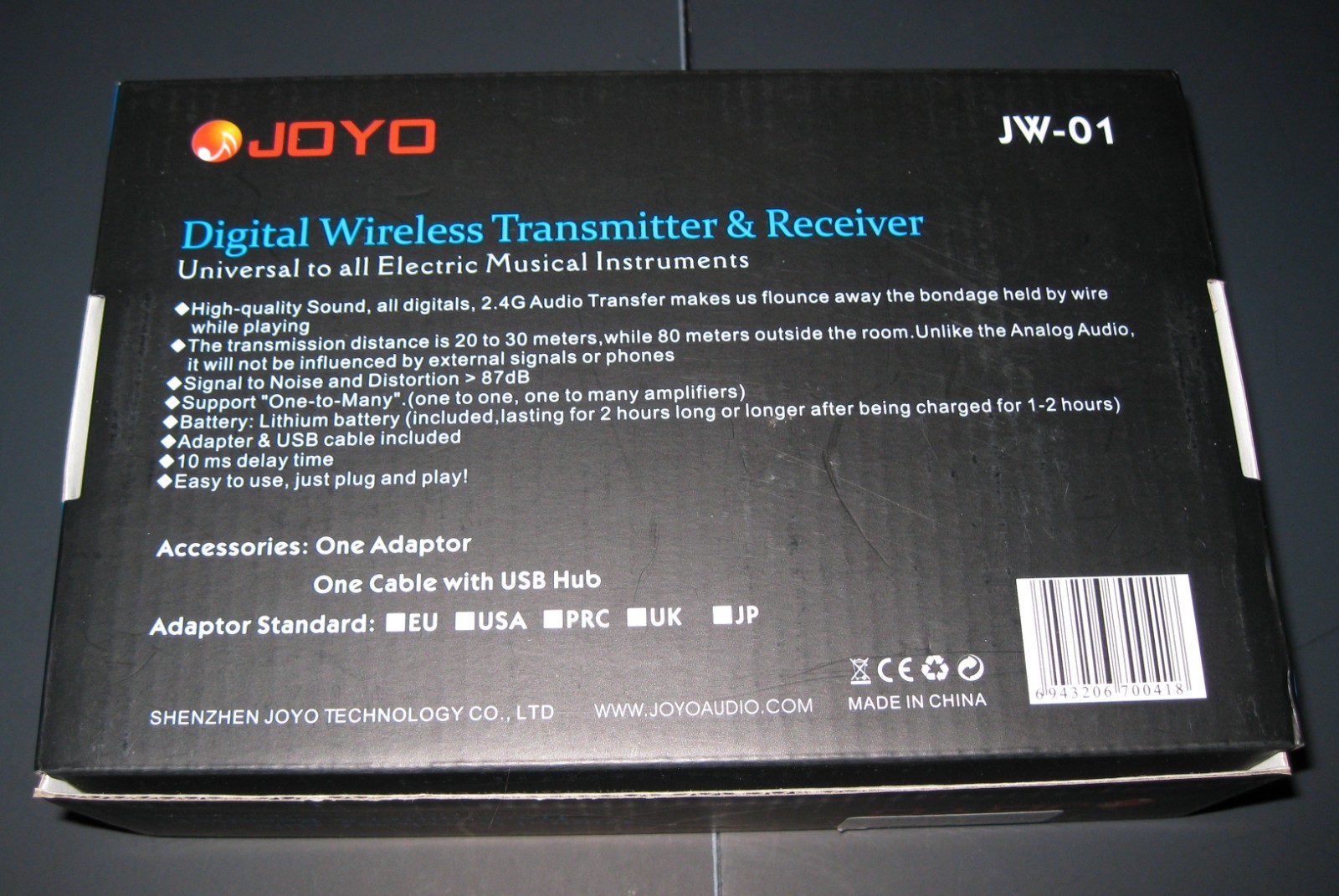 Joyo JW-01 Digital Wireless Transmitter & Receiver
