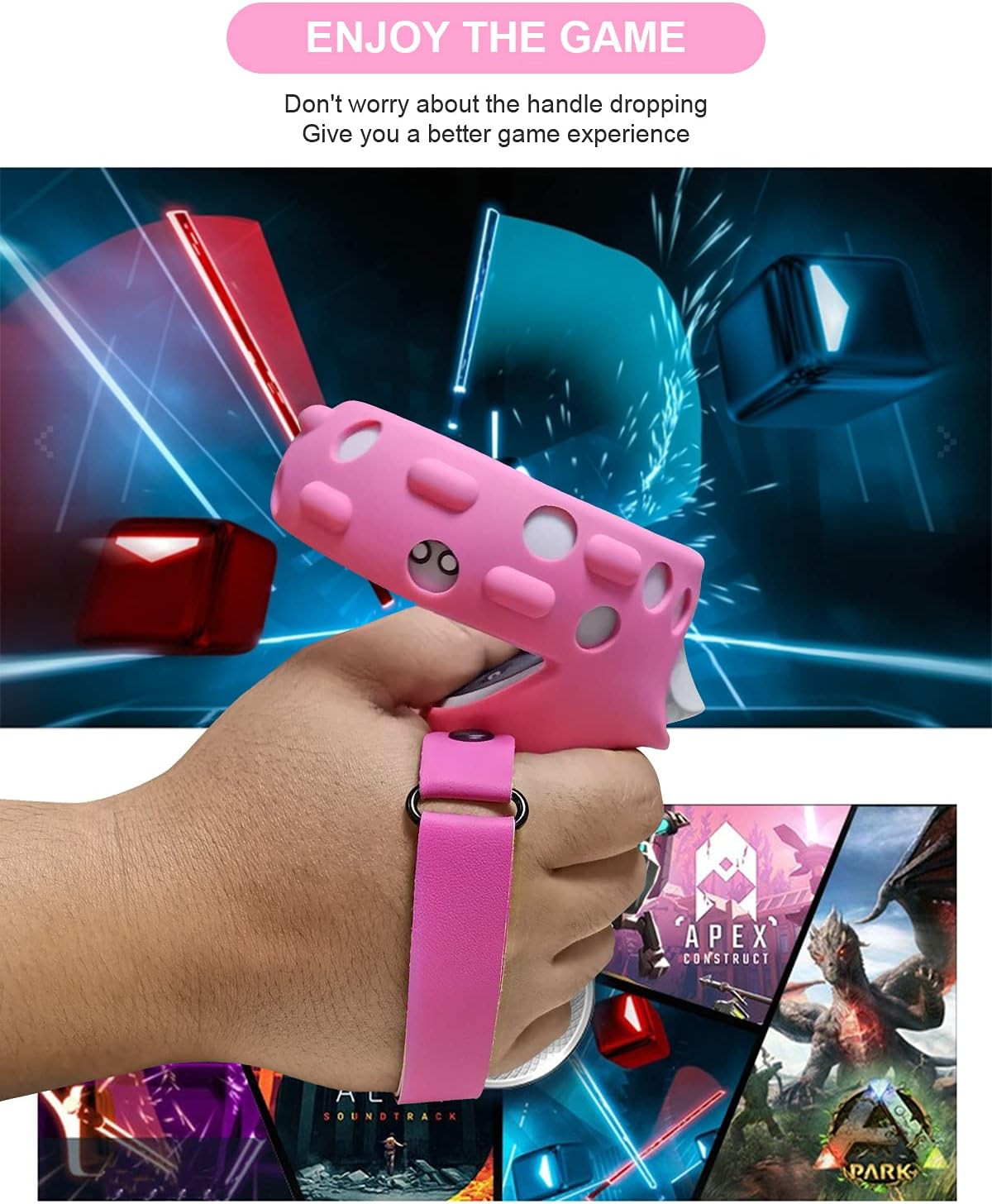 VR Adjustable Head Strap for Oculus Quest 2 Skins Cute Accessories with Silicone