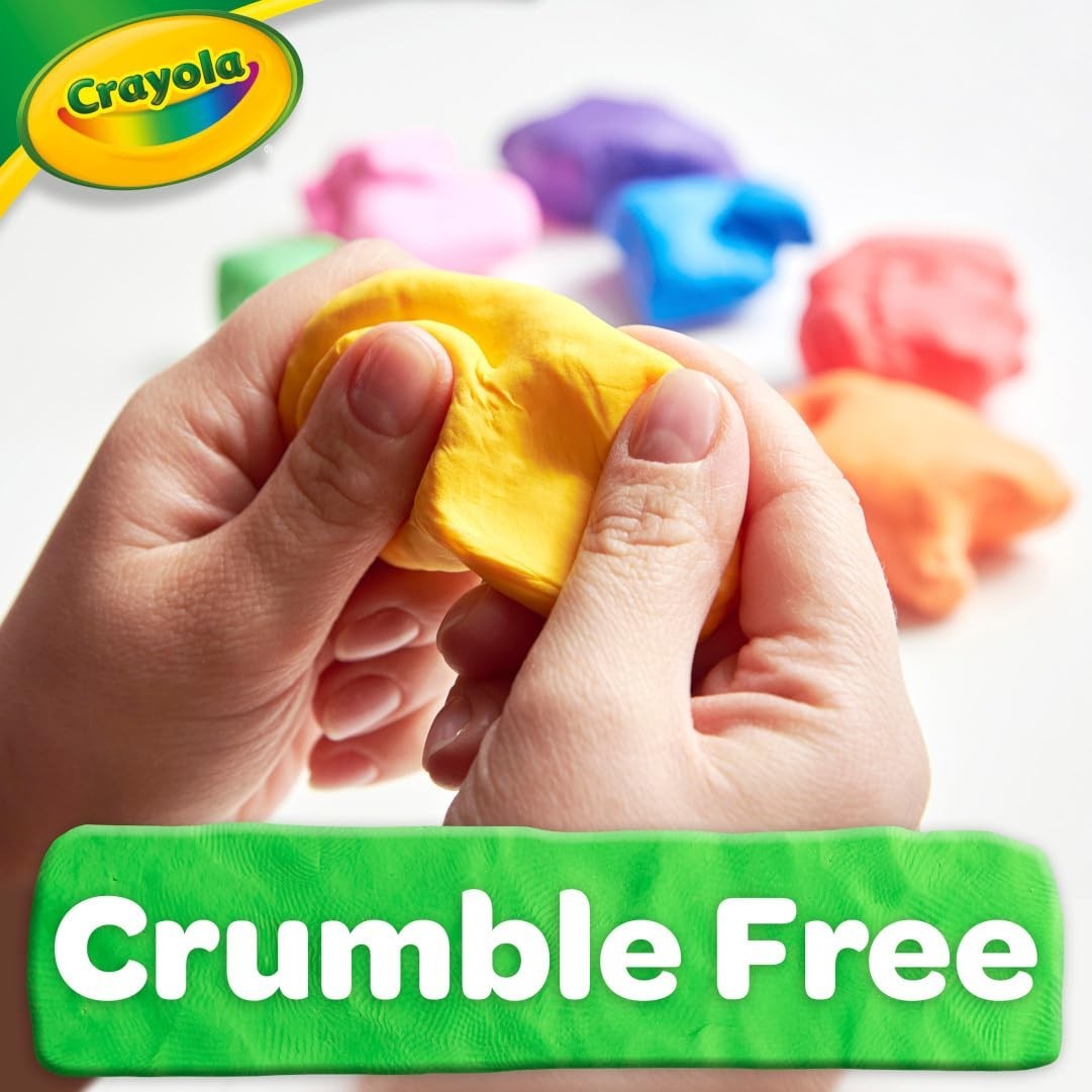 Crayola Assorted Dough Classpack with Tools, 8 Colors, 24 per Carton