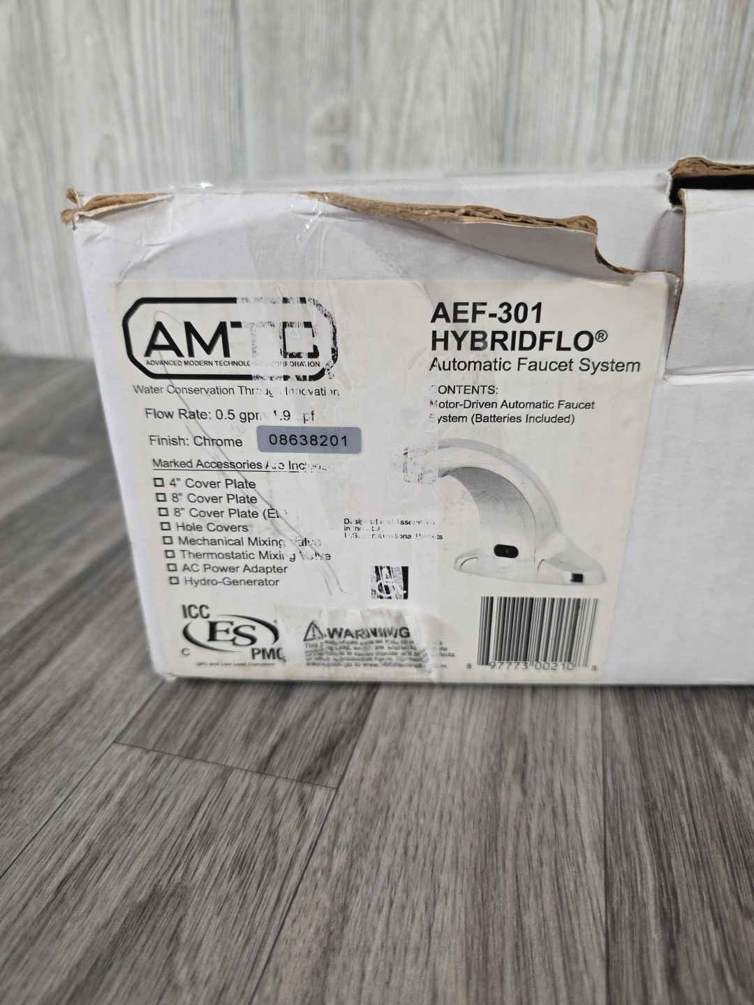 HYBRIDFLO Automatic Faucet System AEF-301 0.5GPM AMTC