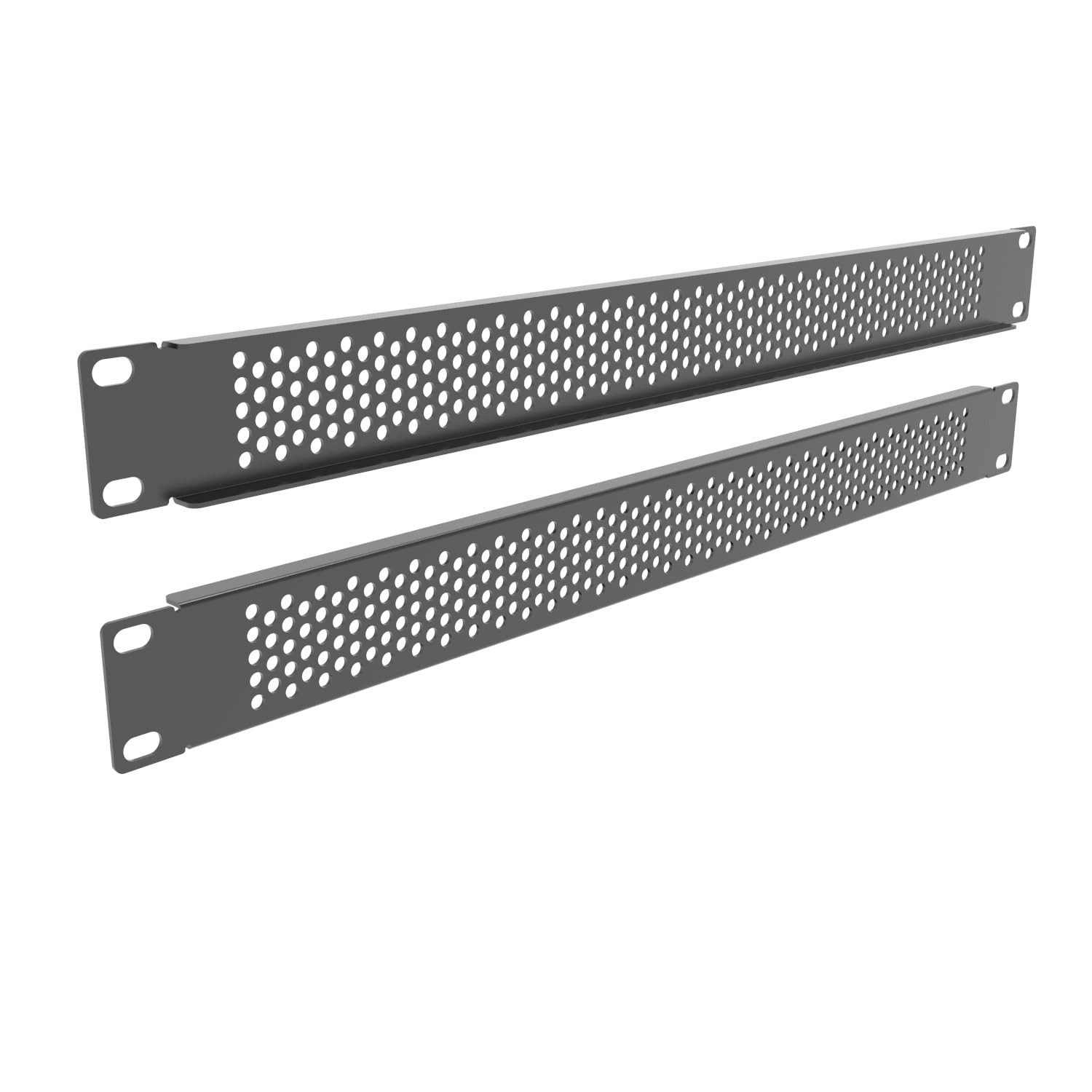 1U Venting Blank Panel 19" Width Steel 5 Pack - Rack Mount Spacer for Server