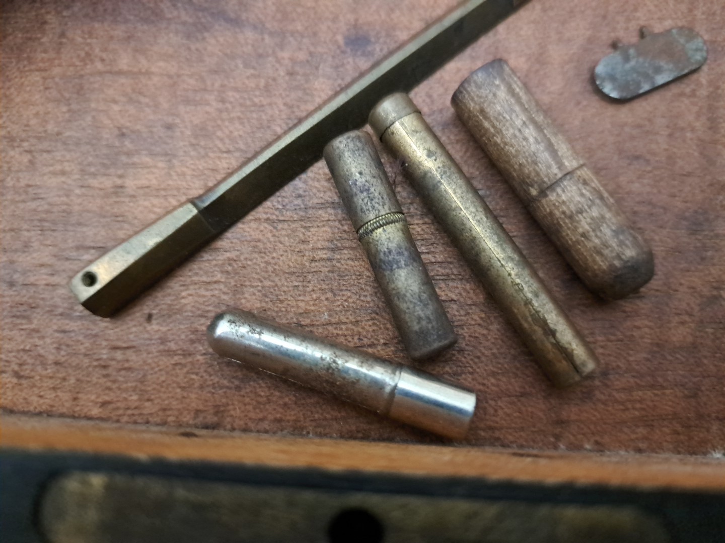 Antique Technical Mathematical Drawing Instruments Set Geometry in Wood Box