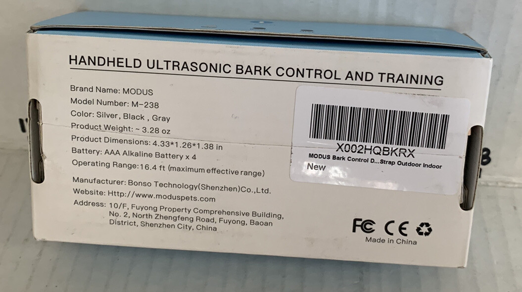 Modus Ultrasonic Bark Training Device M-238