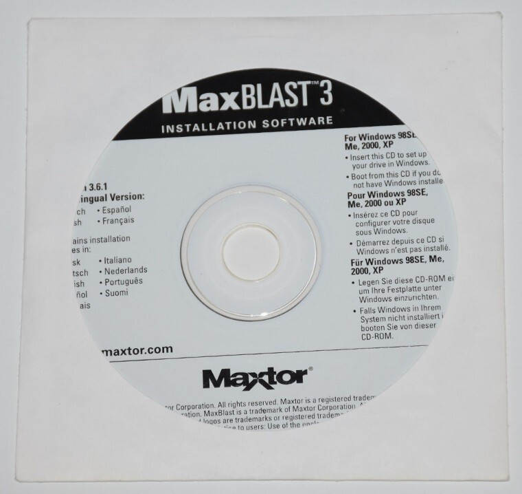 Max Blast 3 Installation Guide For Windows 98SE, Me, 2000 or XP Great Condition
