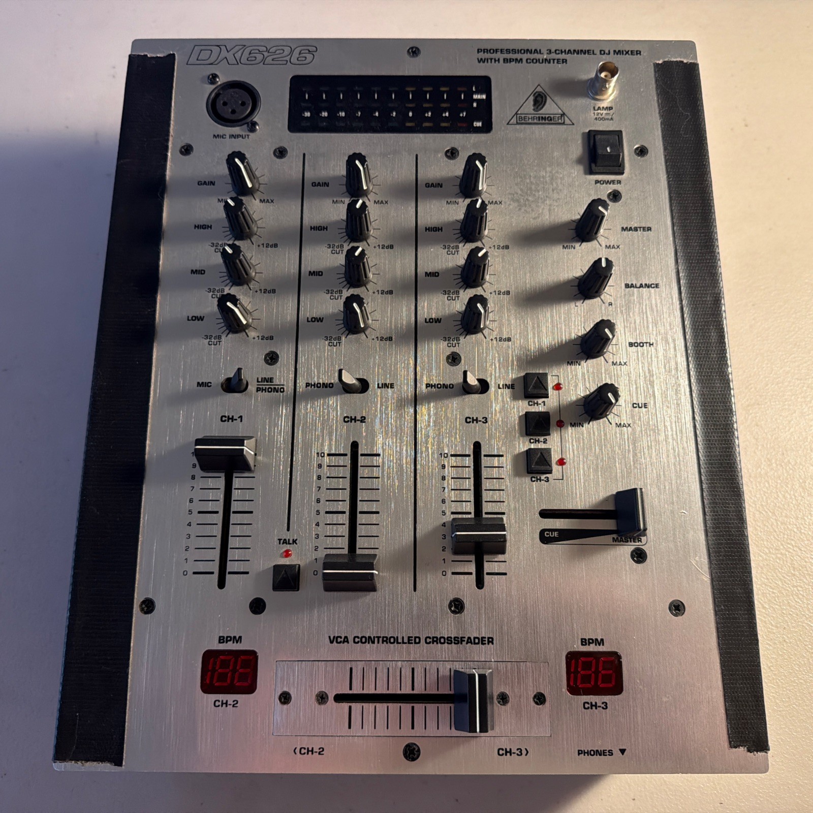 Behringer DX626 Professional DJ Mixer - Untested