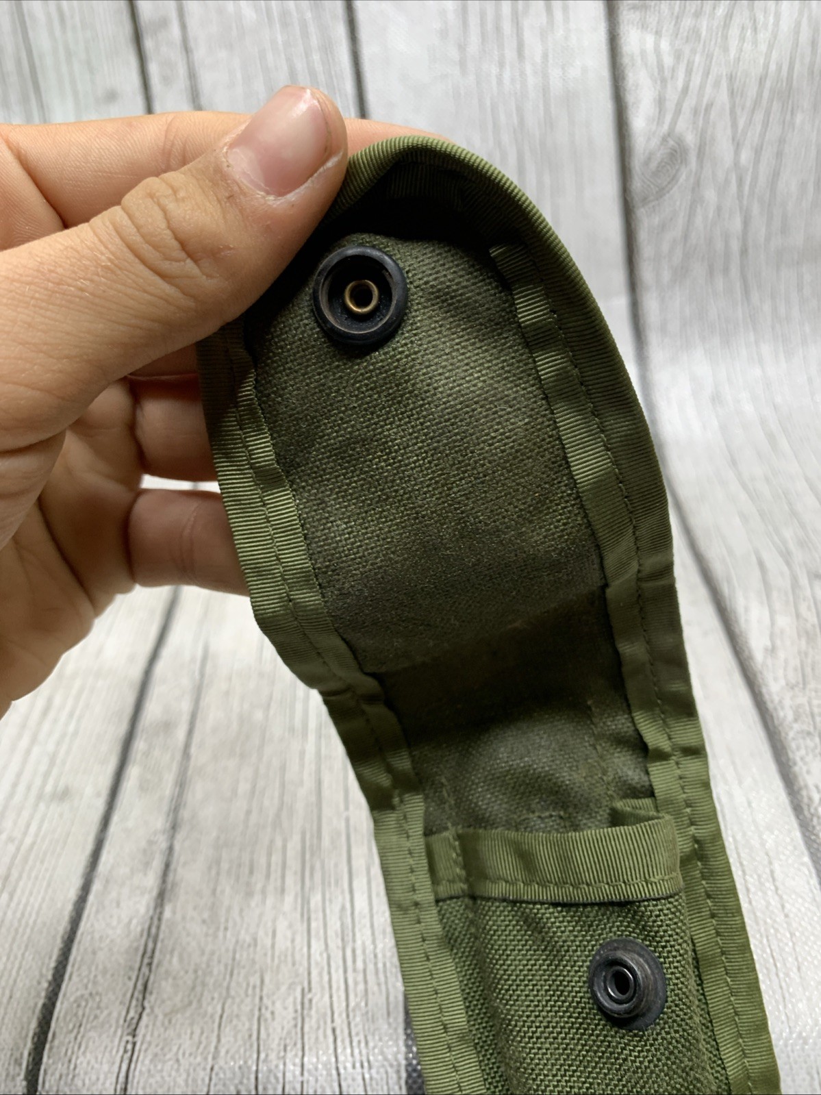 US Military Issued Green Nylon Pouch
