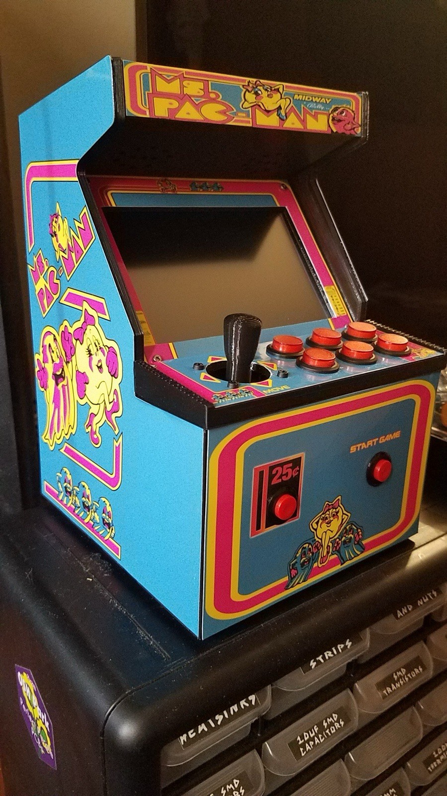 Mini 3D Printed Portable Arcade Cabinet (Raspberry Pi) (Choose Your Artwork)