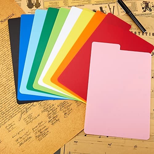 Multicolor Comic Book Dividers - Frosted Card Separators with Tabs, 100 Pcs, 7.2
