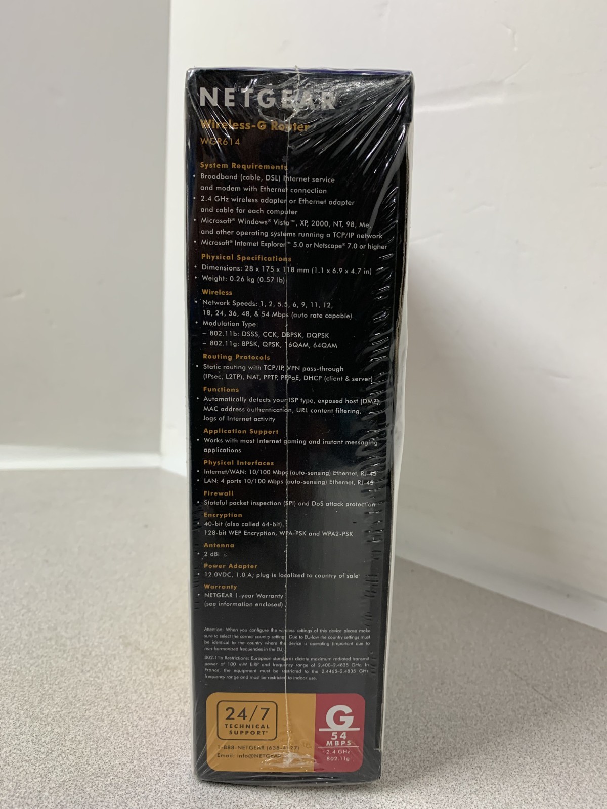 **NETGEAR WGR614 54 Mbps Wireless Router