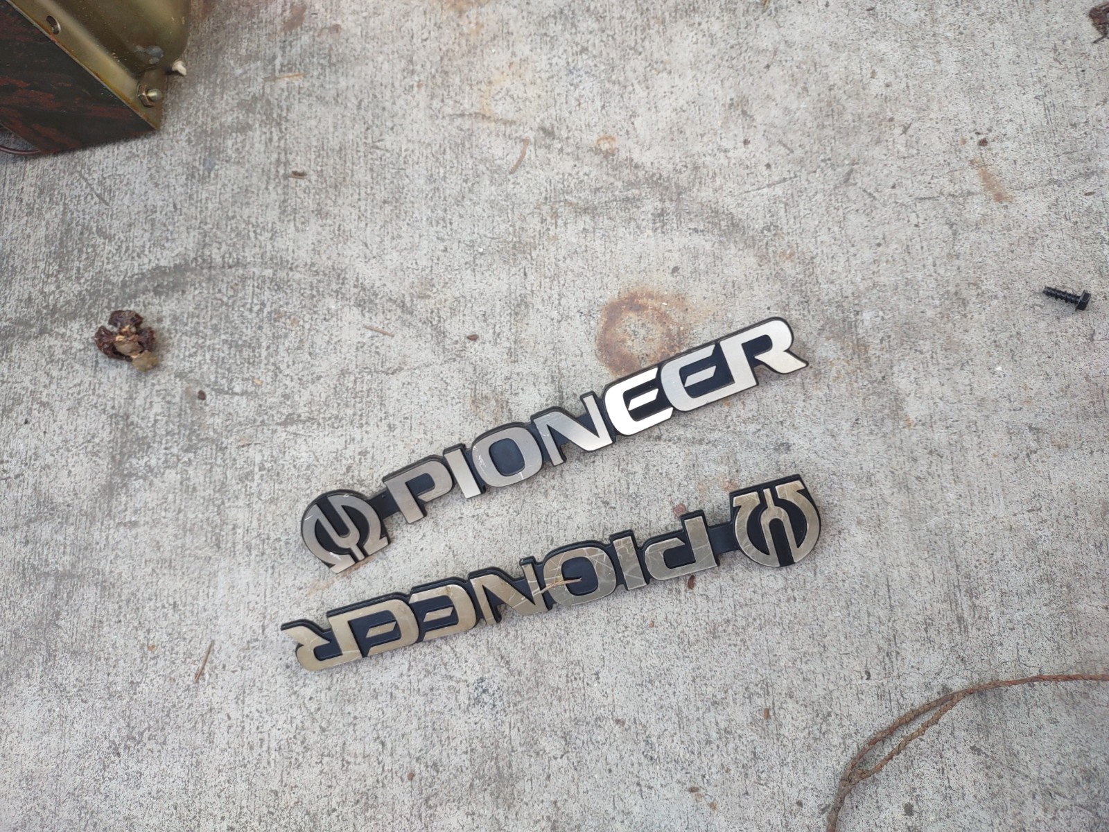 pioneer laser juke arcade jukebox metal cabinet labels #101