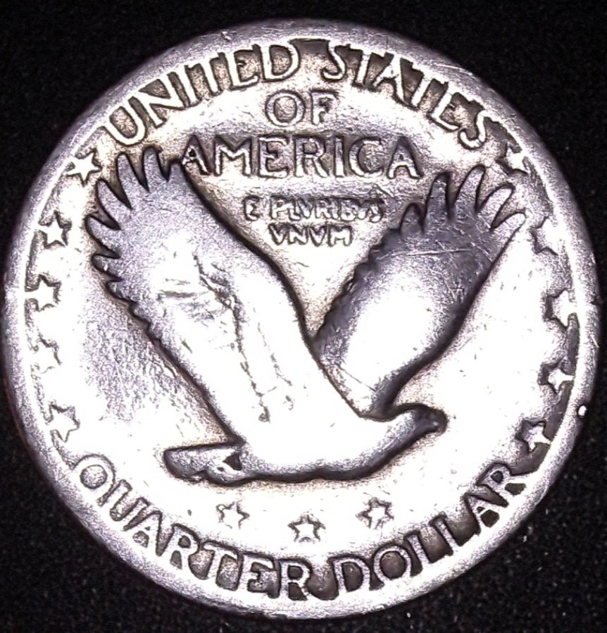 1928 STANDING LIBERTY SILVER QUARTER 25C