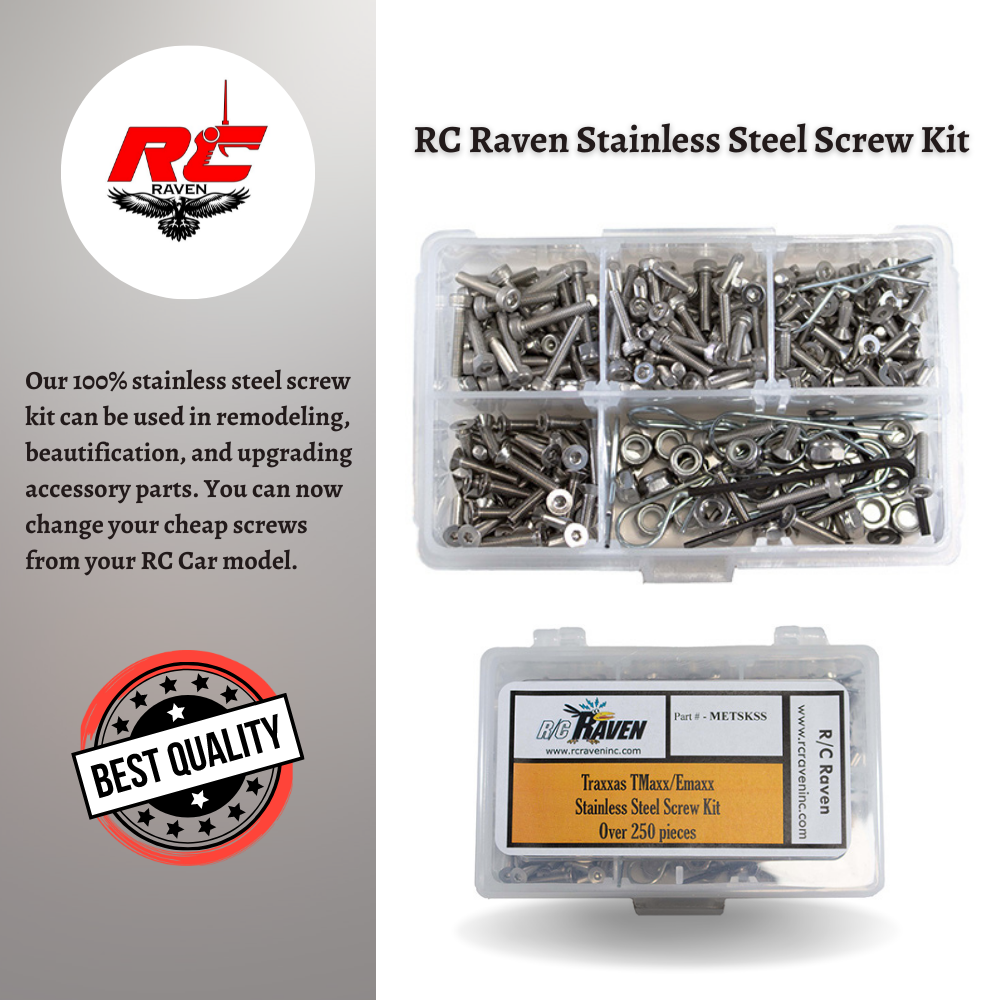 T-Maxx and E-Maxx 250 Piece Stainless Screw Kit
