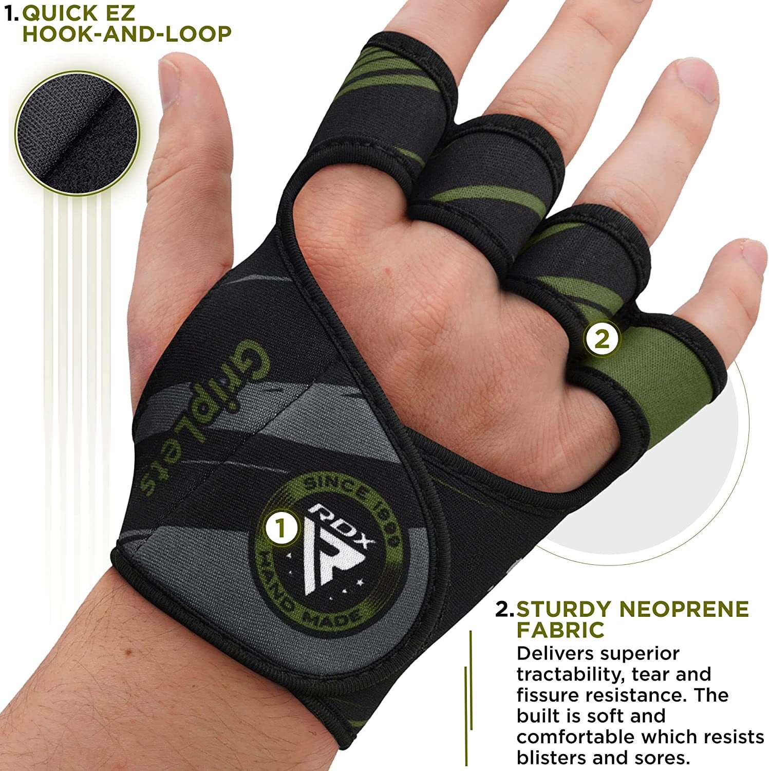 Weight Lifting Gloves by RDX, Gym, Workout Gloves for Men, Fitness Training