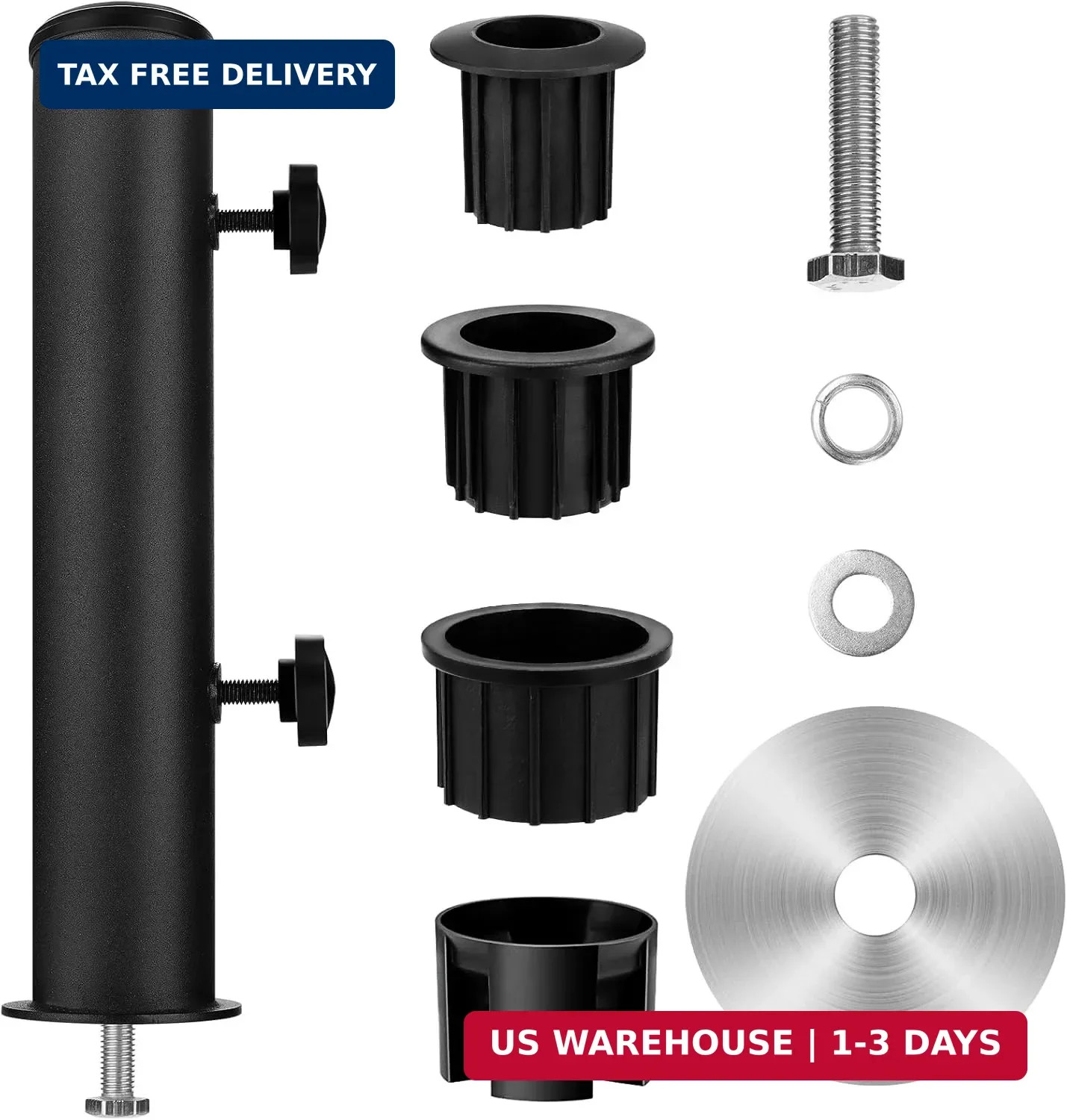 SLIIMU Universal Granite Umbrella Stand Tube Outdoor,Outside Stone Umbrella Stai
