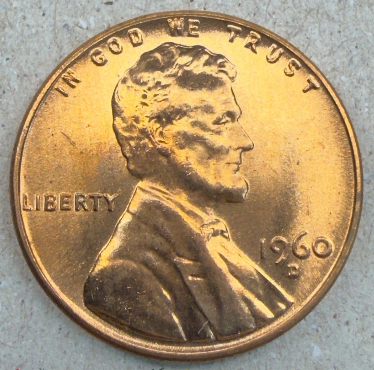 1960-D Large Date 1C Penny - BU/Brilliant Uncirculated RD