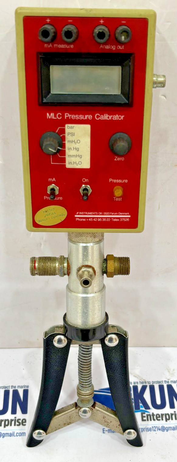 J F Instruments Denmark Ametek Mlc Pressure Calibrator W/ Carrying Case Mlc 15A1