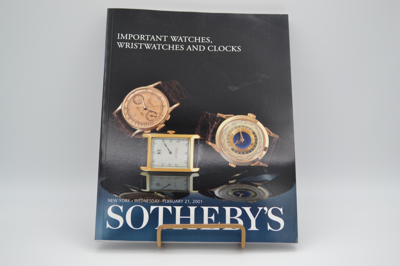 IMPORTANT WATCHES, WRISTWATCHES AND CLOCKS NEW YORK WEDNESDAY FEBRUARY 21, 2001