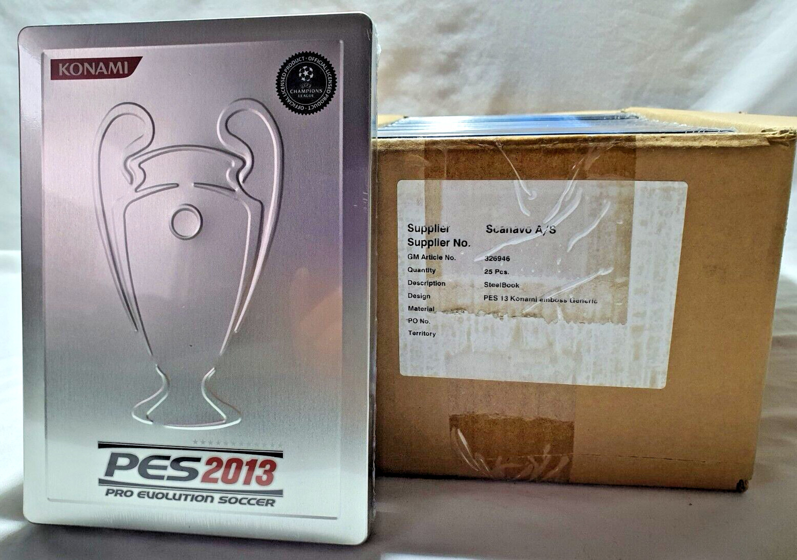Pro Evolution Soccer 2013 G1 DVD Size Steelbook KONAMI ORIGINAL MERCHANDISE NEW