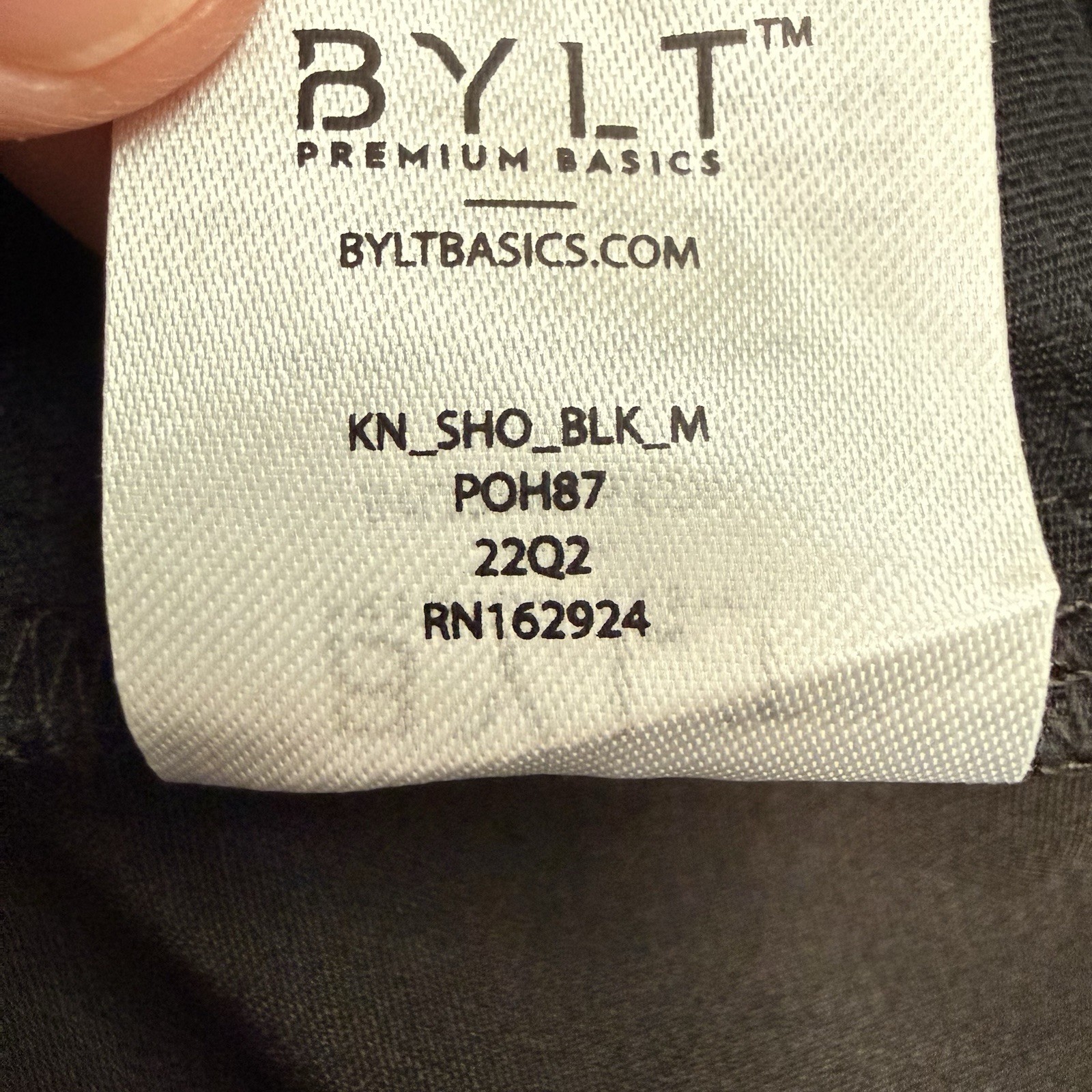 NWT BYLT Premium Basics Kinetic Short Men's Medium Black Golf Performance
