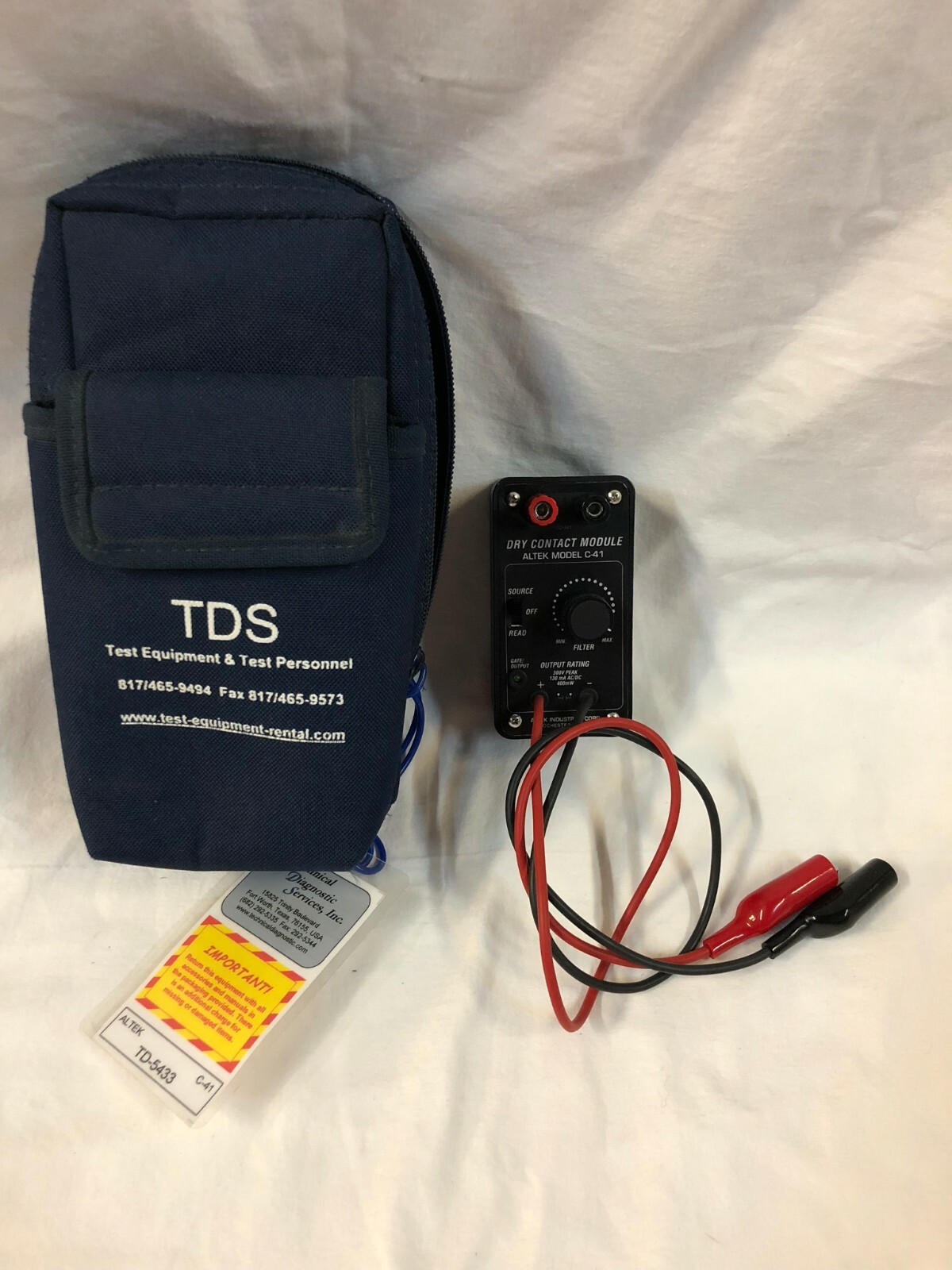 [USED] Altek C-41 Dry Contact Module + Performance Test Certificate