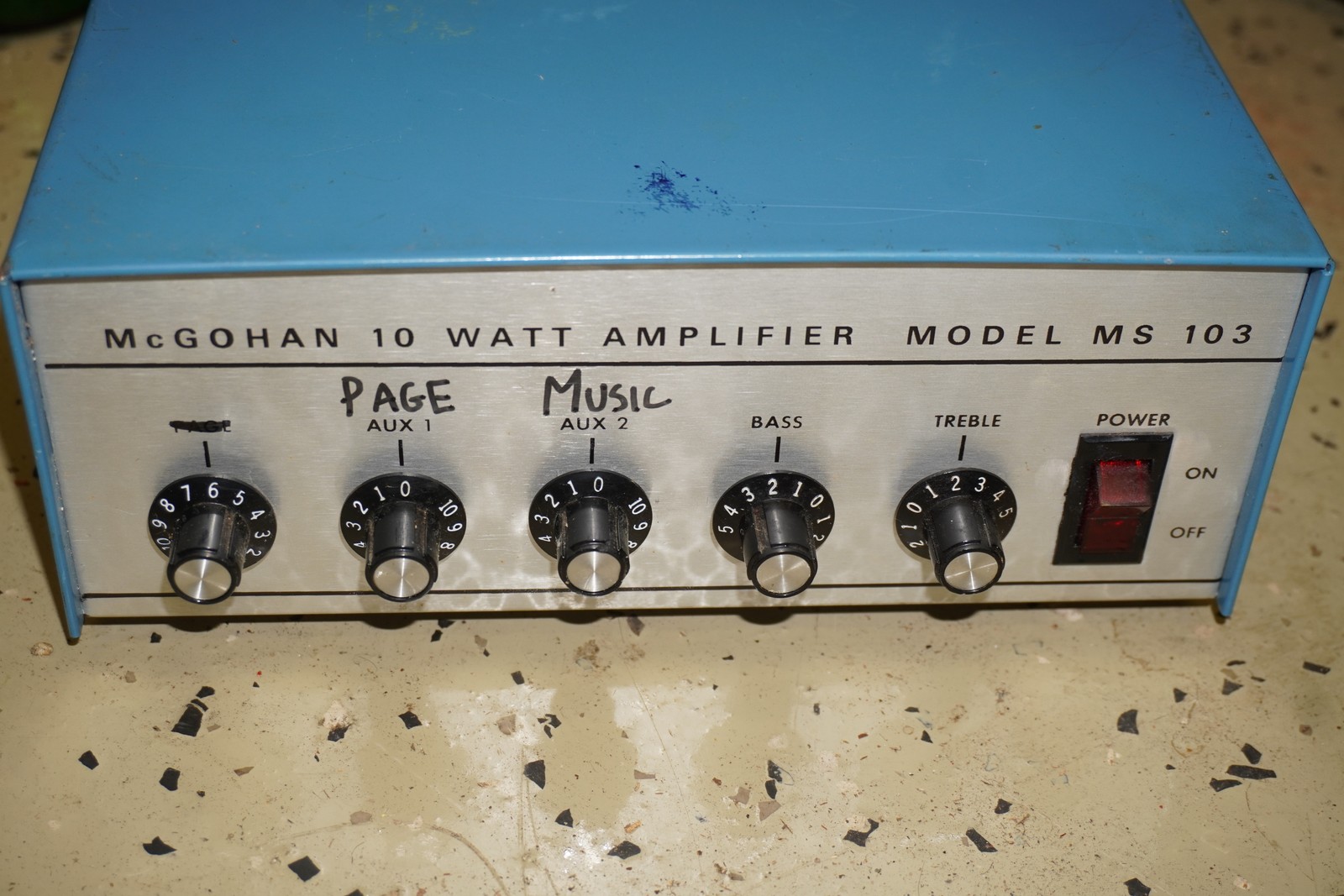 McGohan 10 Watt Amplifier Model MS-103 Working