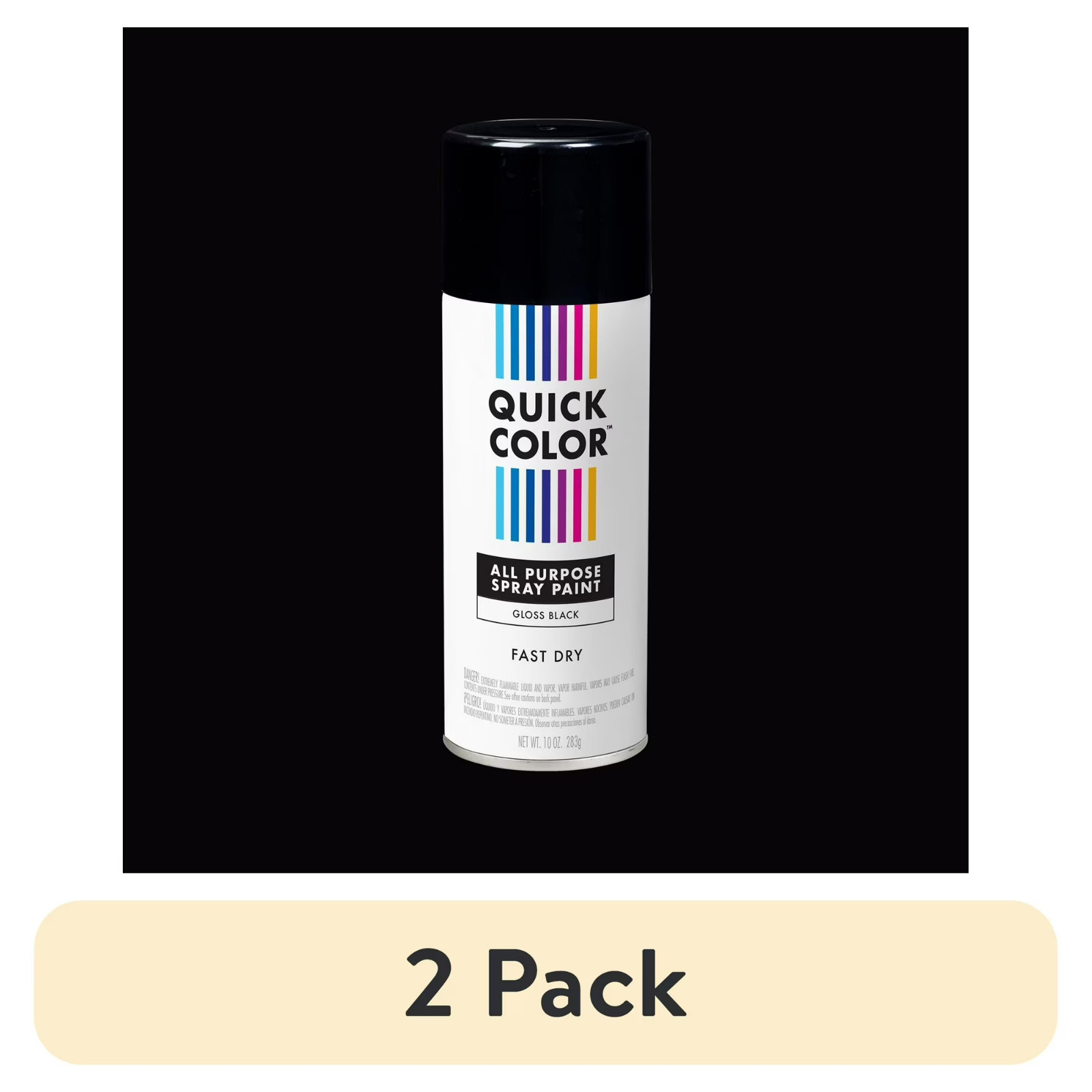 2 Pack ......Black Gloss All Purpose Spray Paint