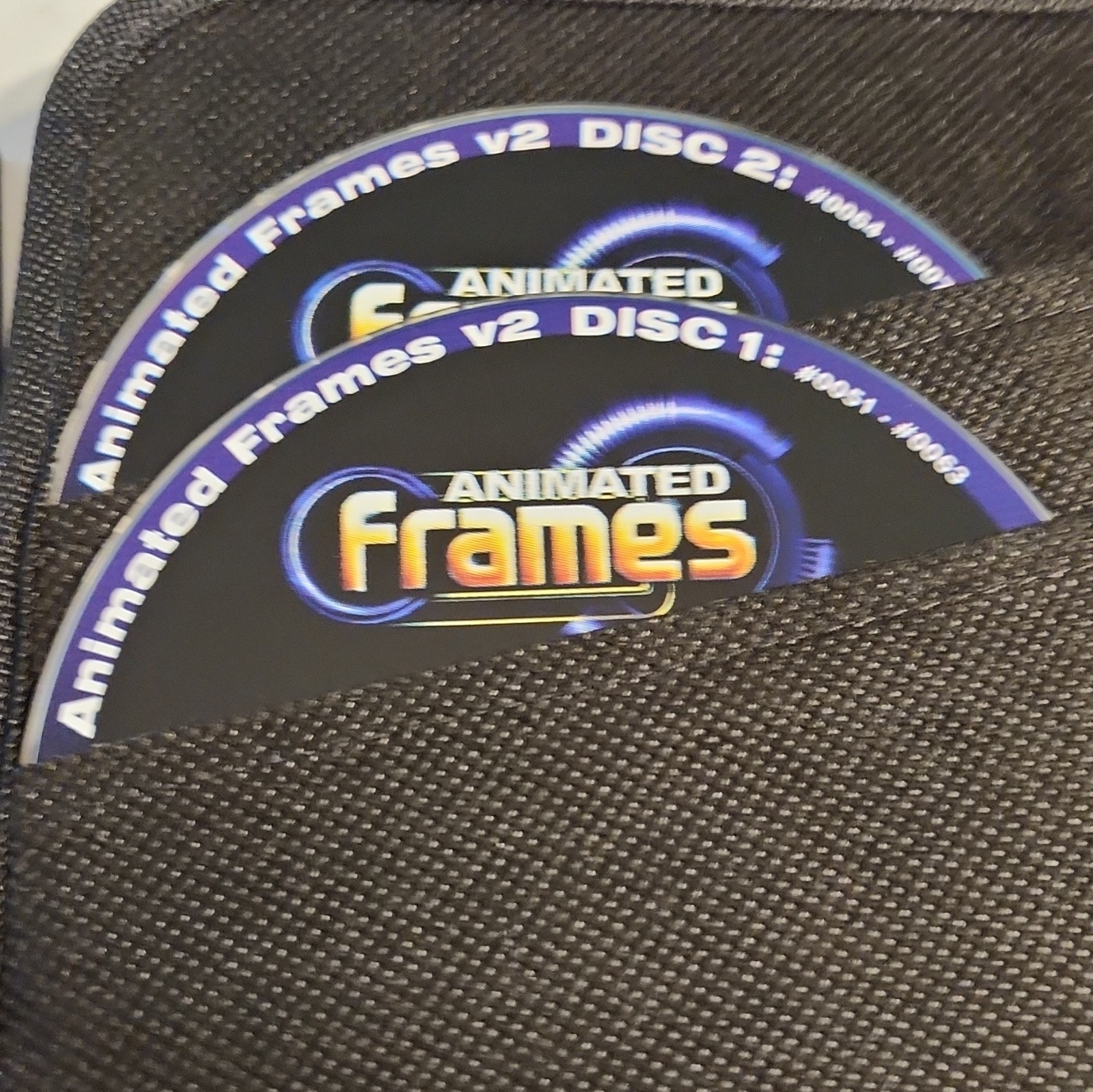 Digital Juice Animated Frames V2 DVD Set Disc 1-4 w/ Zipper Case