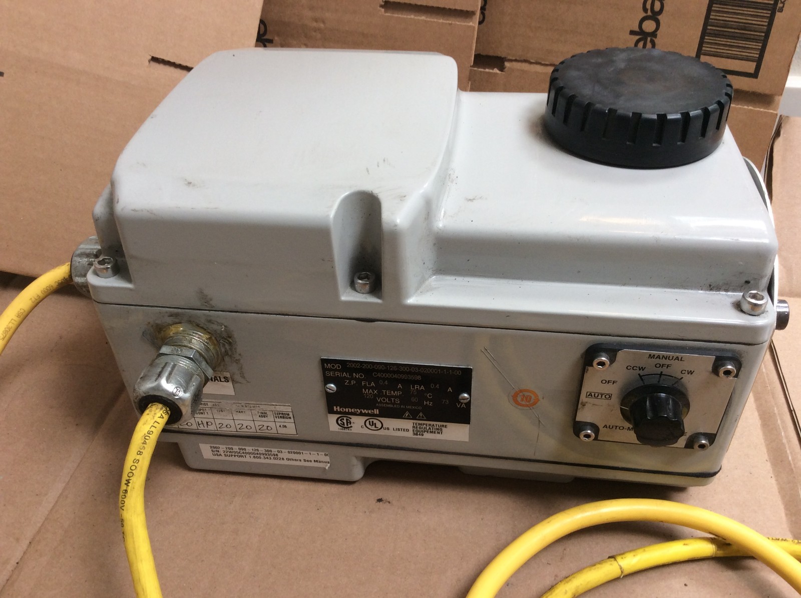 (One) HONEYWELL HERCULINE 2000 ACTUATOR