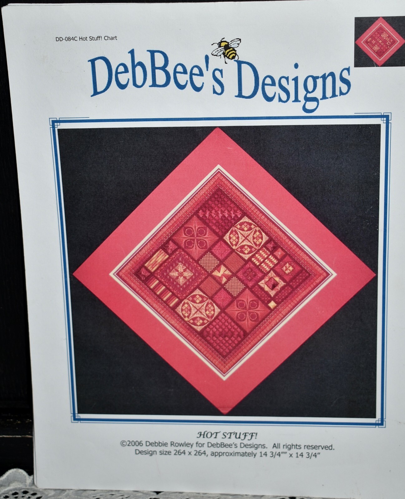 DebBee's Designs Debbee's Hot Stuff Counted Canvas Embroidery Needlecraft Chart