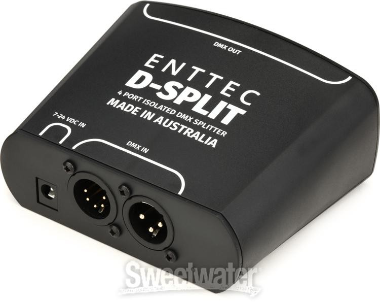 ENTTEC D-Split 4-port Isolated DMX Splitter