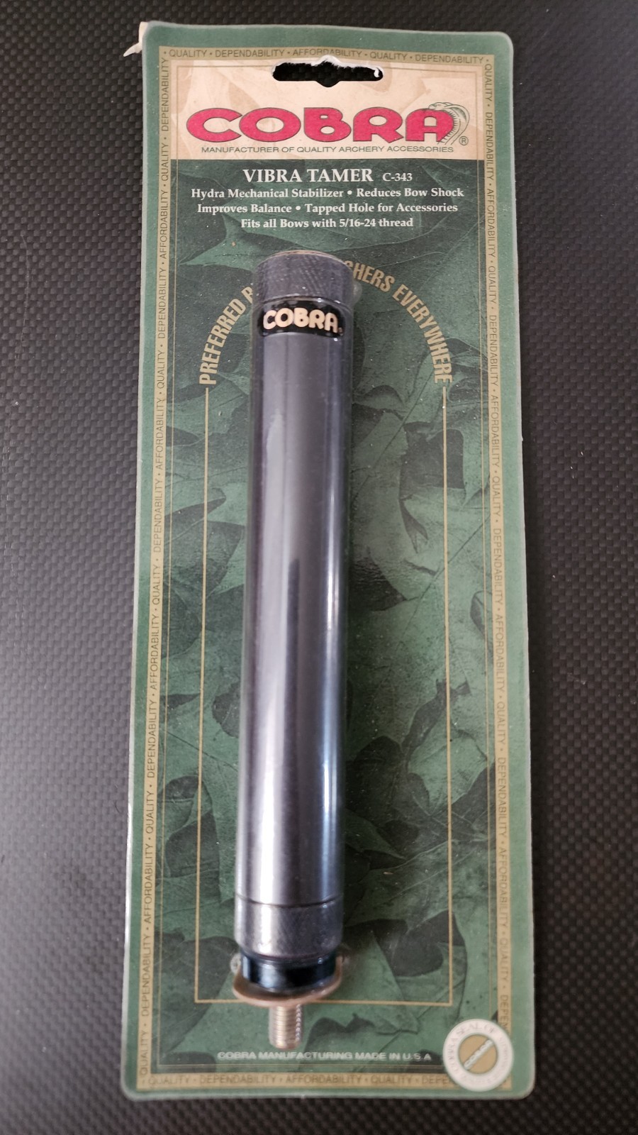 Cobra Archery Vibra Tamer Stabilizer 10oz  C-343